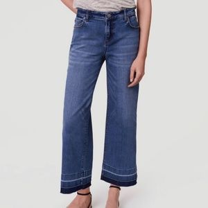 Release Hem Wide Leg Jeans